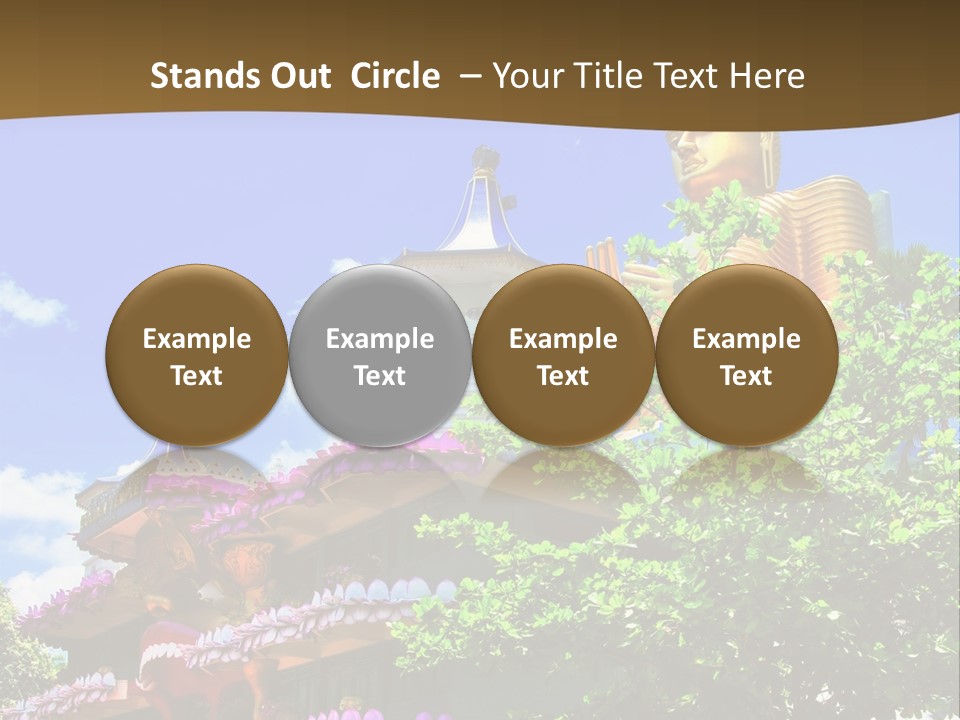 Capital Meditation Architecture PowerPoint Template