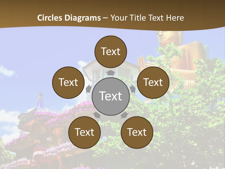 Capital Meditation Architecture PowerPoint Template