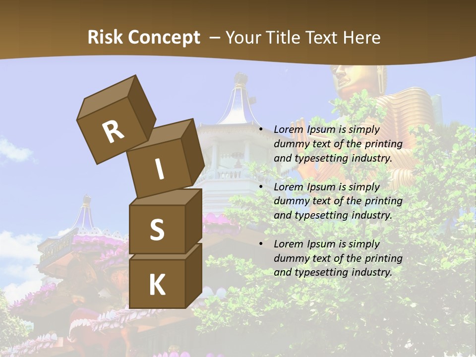 Capital Meditation Architecture PowerPoint Template