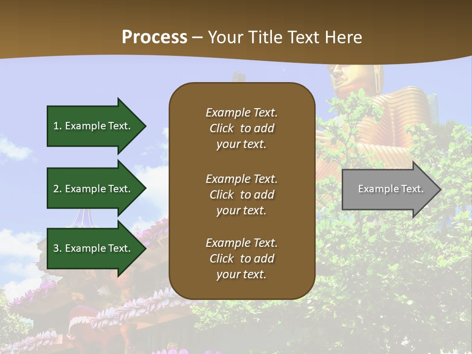 Capital Meditation Architecture PowerPoint Template