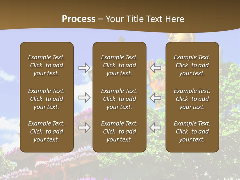 Capital Meditation Architecture PowerPoint Template