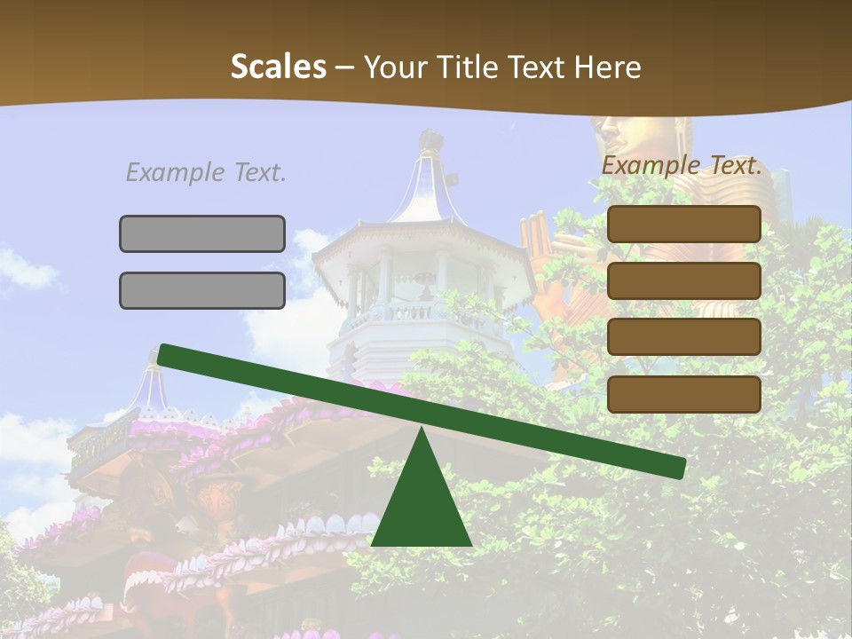 Capital Meditation Architecture PowerPoint Template