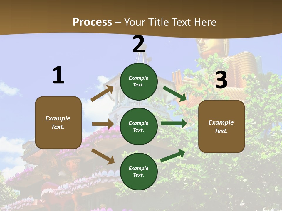 Capital Meditation Architecture PowerPoint Template