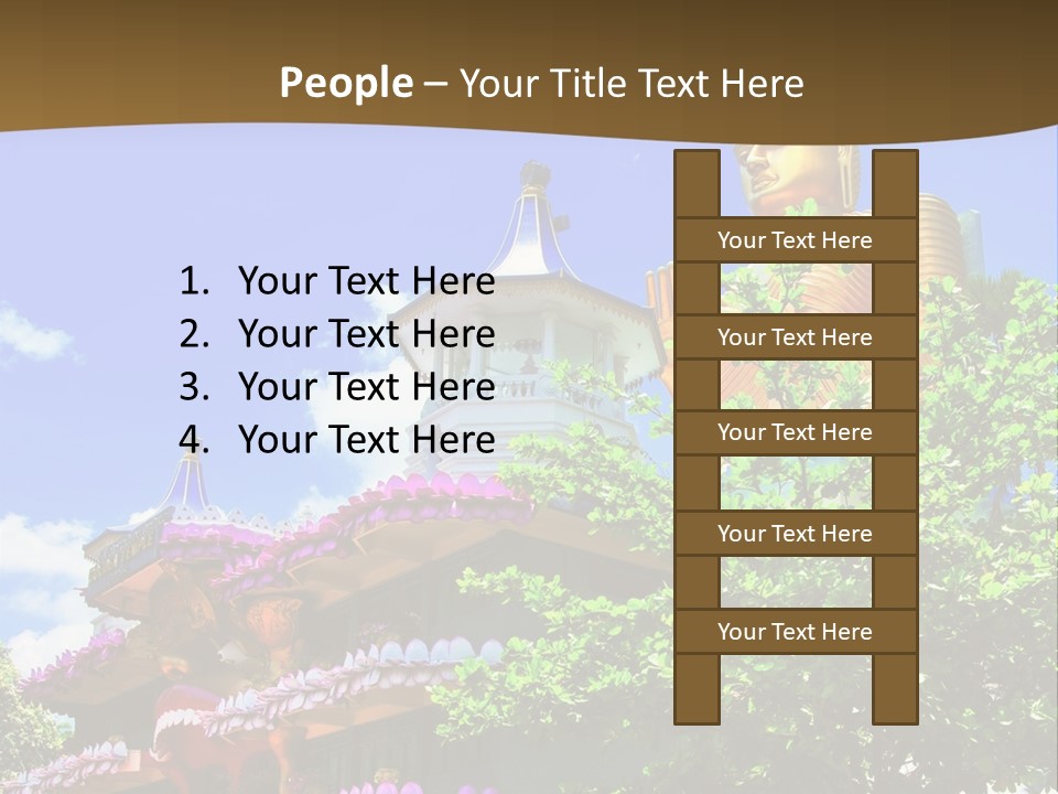 Capital Meditation Architecture PowerPoint Template