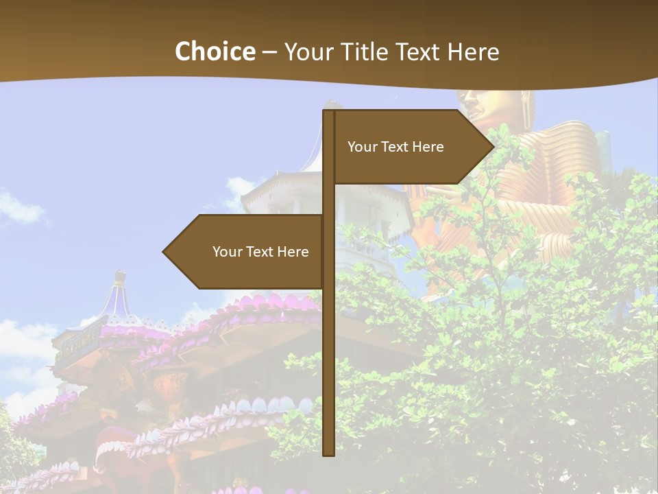 Capital Meditation Architecture PowerPoint Template