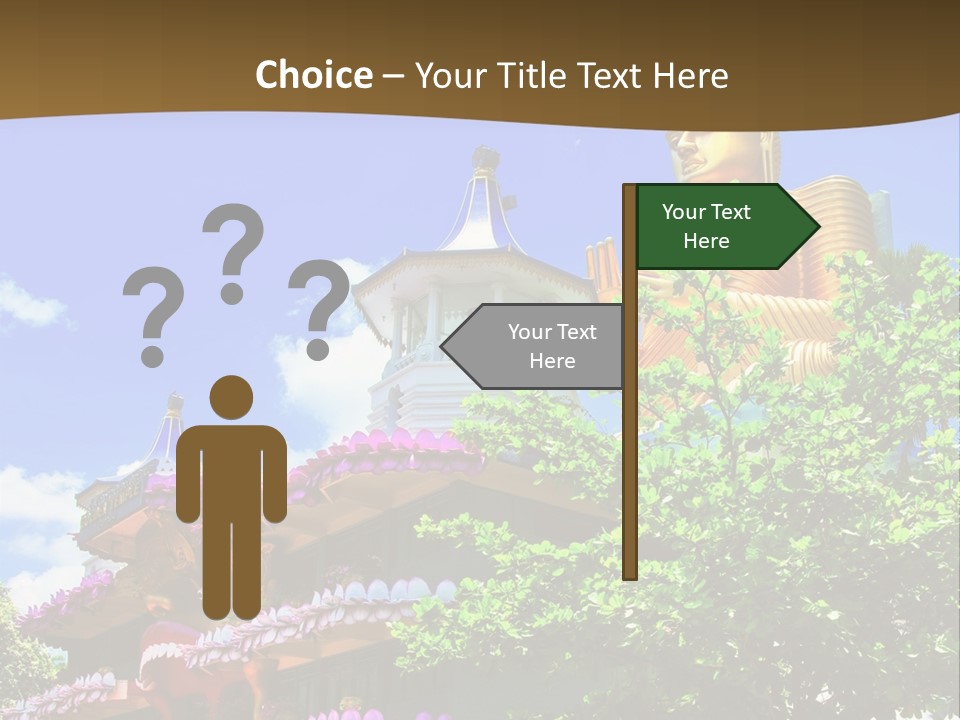 Capital Meditation Architecture PowerPoint Template