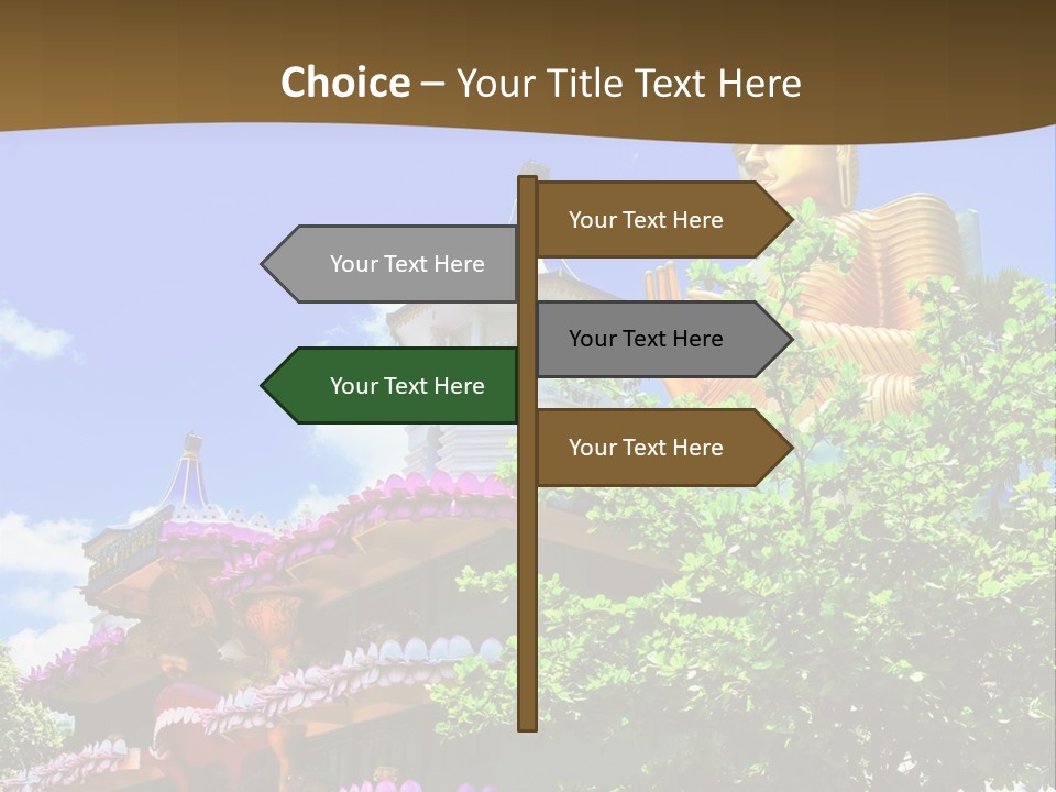 Capital Meditation Architecture PowerPoint Template