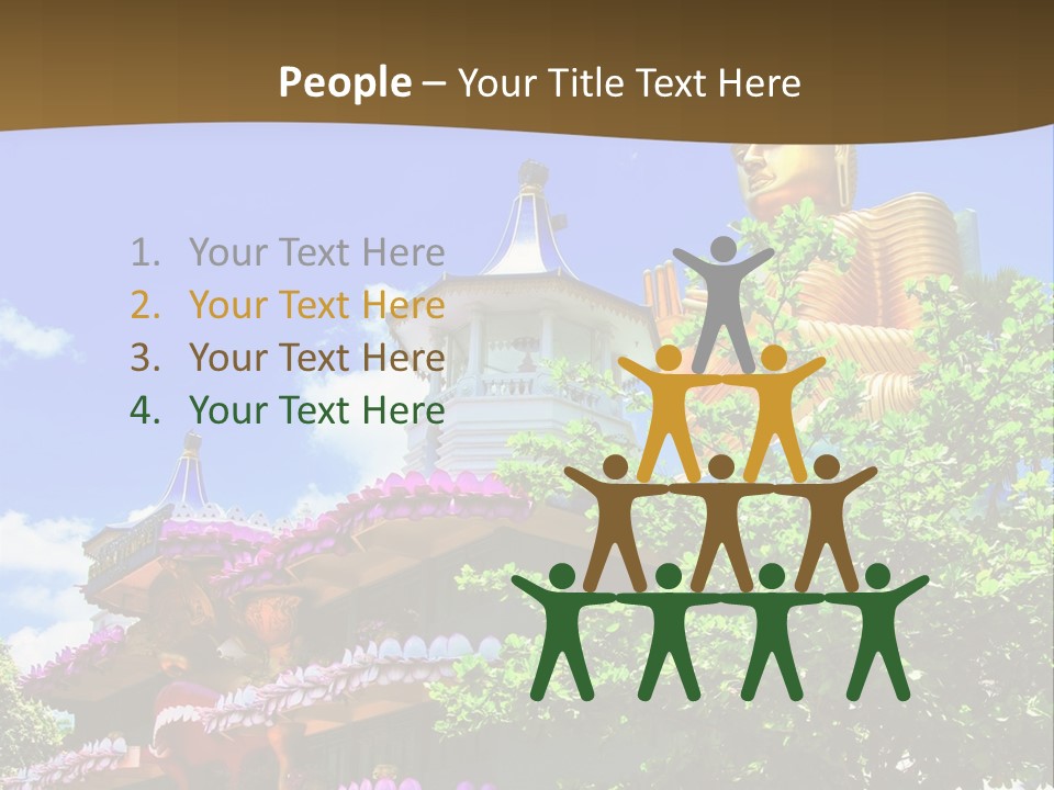 Capital Meditation Architecture PowerPoint Template