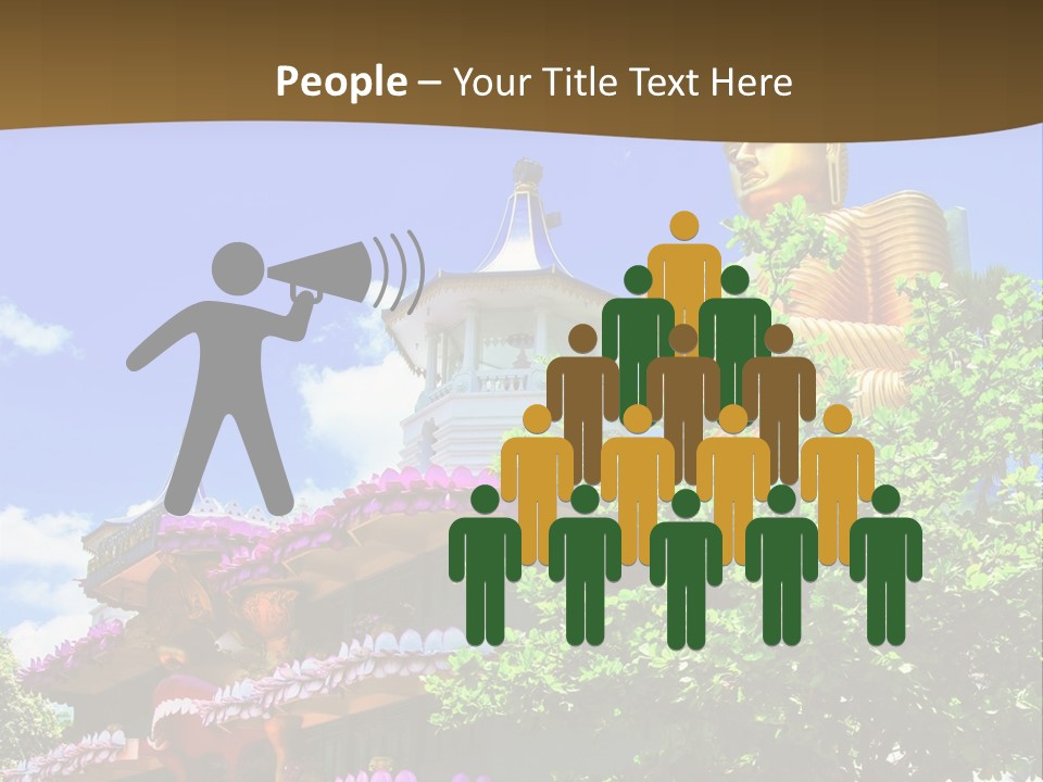 Capital Meditation Architecture PowerPoint Template