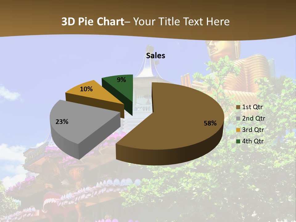 Capital Meditation Architecture PowerPoint Template