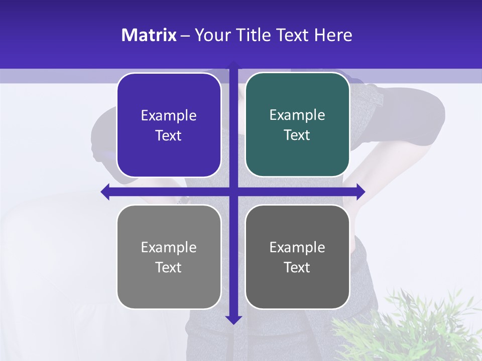 Backache Woman Lumbar PowerPoint Template