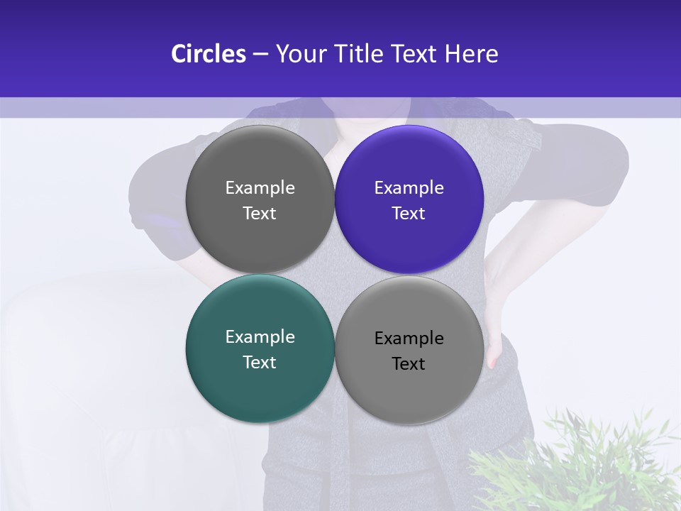 Backache Woman Lumbar PowerPoint Template