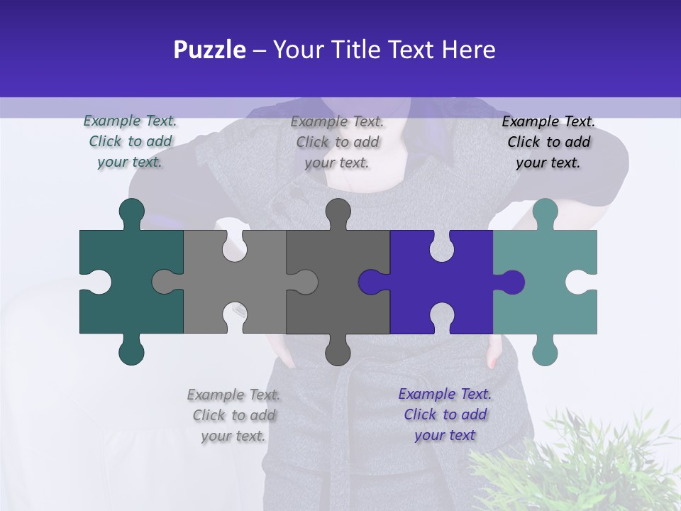 Backache Woman Lumbar PowerPoint Template