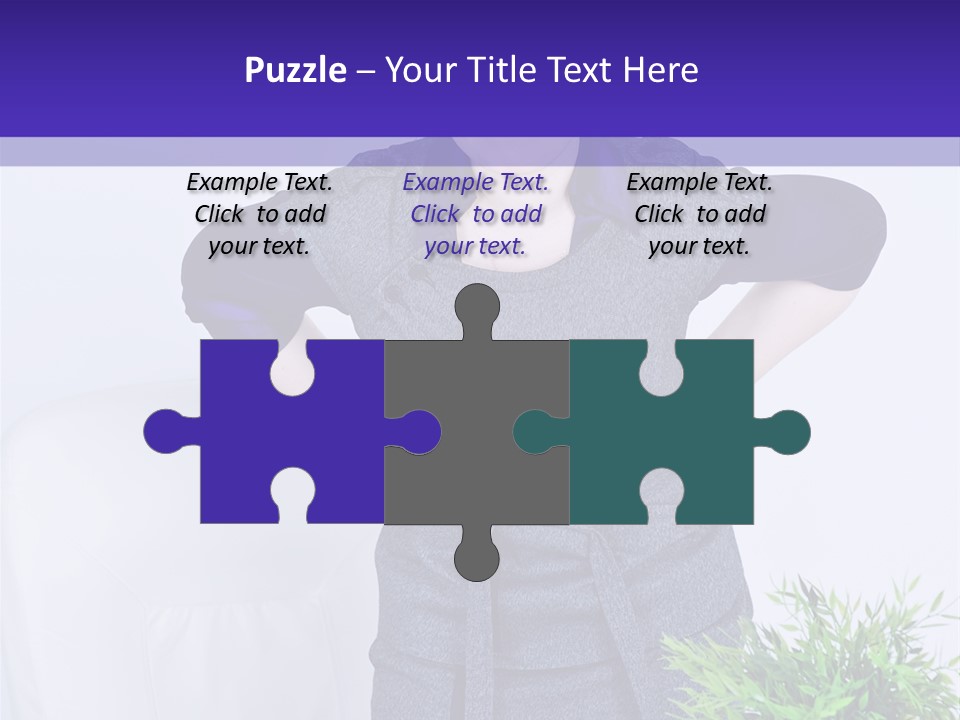 Backache Woman Lumbar PowerPoint Template