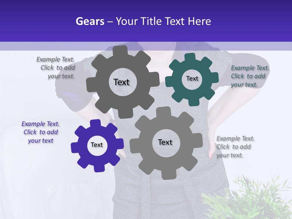 Backache Woman Lumbar PowerPoint Template