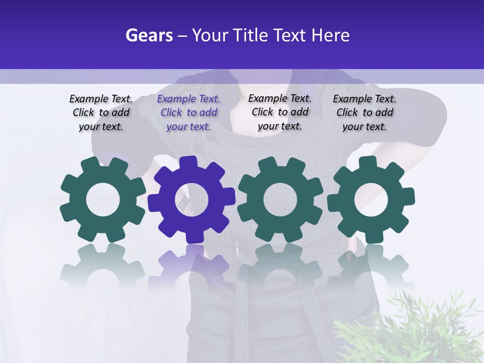 Backache Woman Lumbar PowerPoint Template