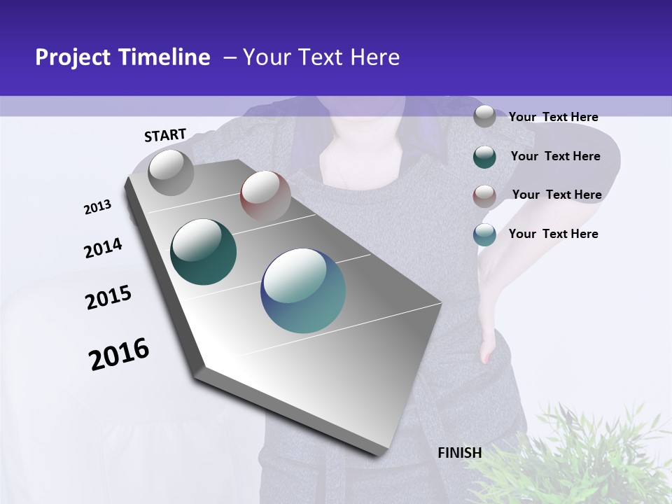 Backache Woman Lumbar PowerPoint Template