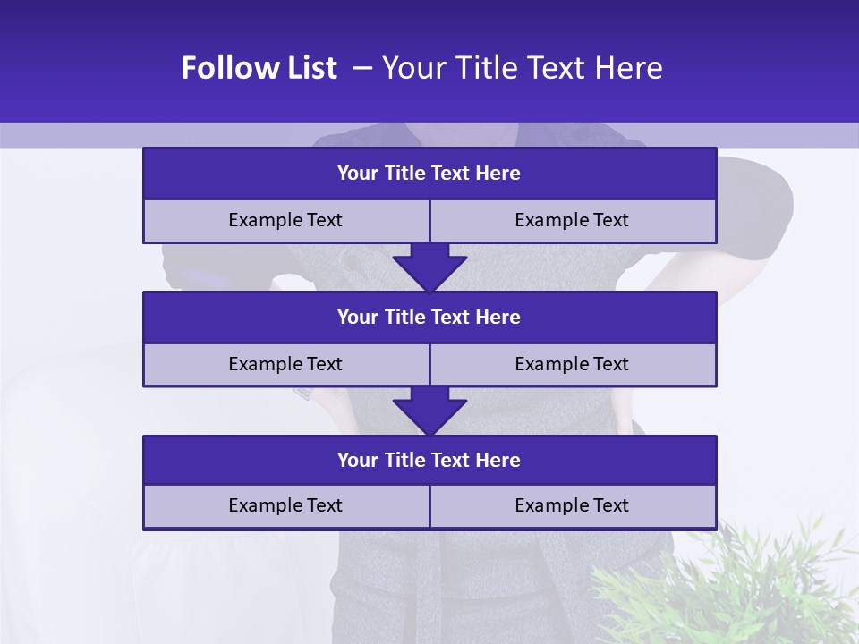 Backache Woman Lumbar PowerPoint Template