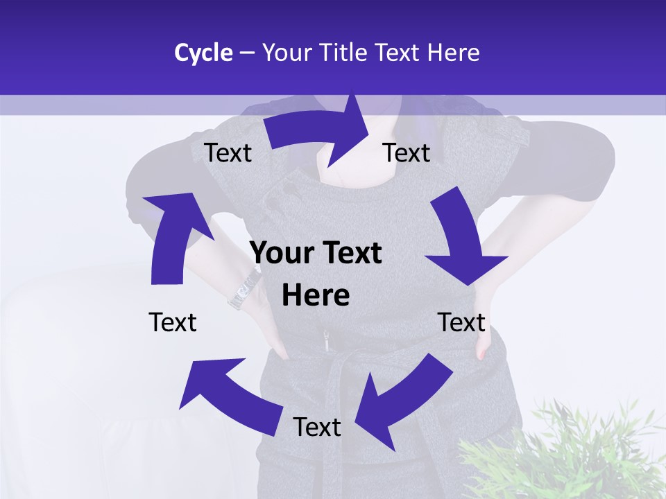 Backache Woman Lumbar PowerPoint Template