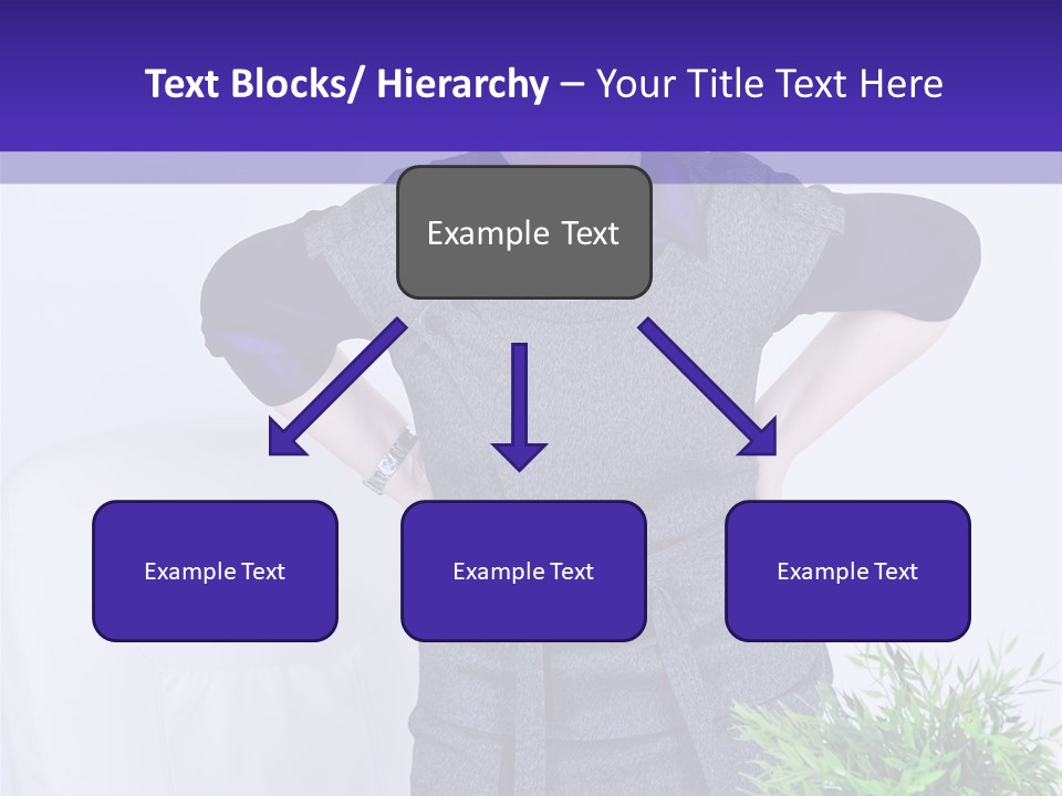 Backache Woman Lumbar PowerPoint Template