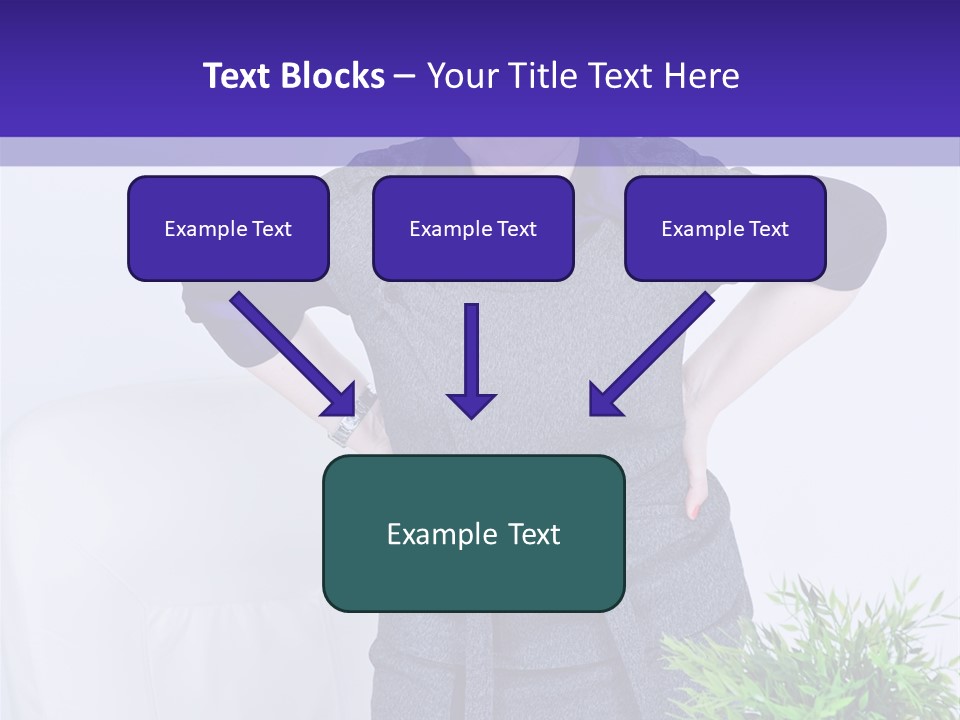 Backache Woman Lumbar PowerPoint Template