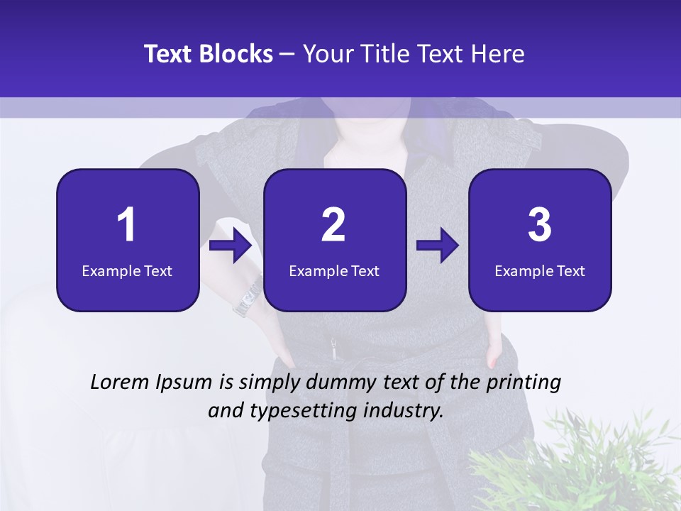 Backache Woman Lumbar PowerPoint Template