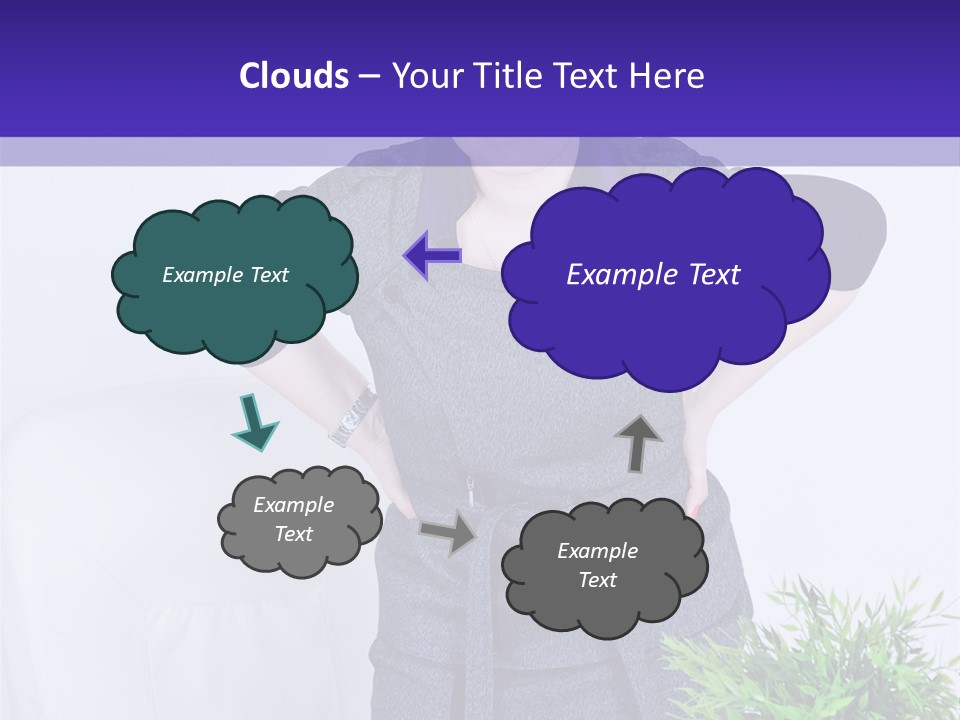 Backache Woman Lumbar PowerPoint Template