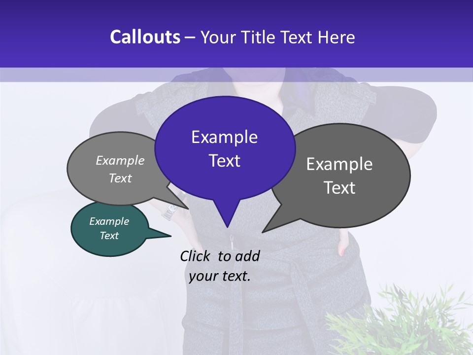 Backache Woman Lumbar PowerPoint Template