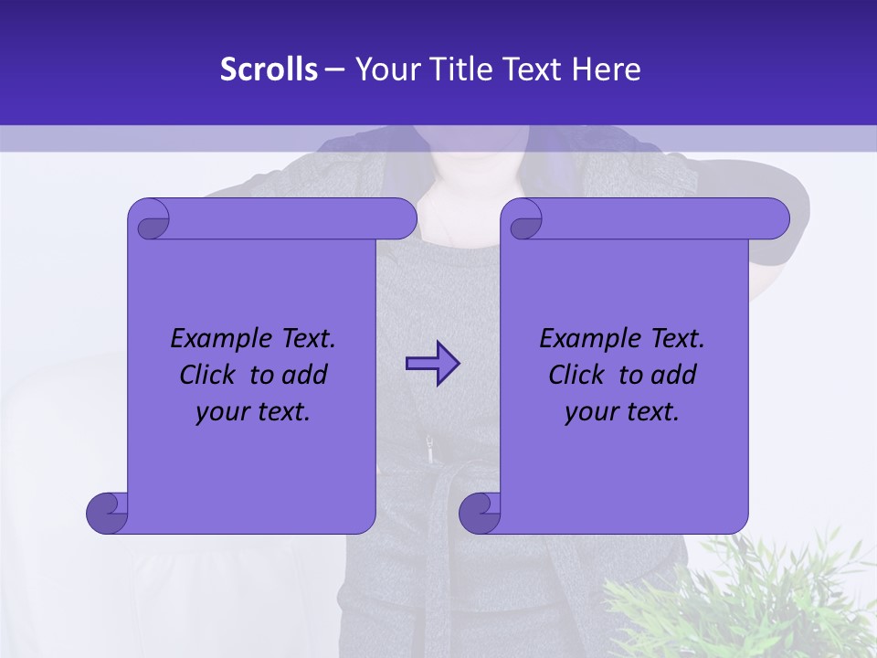 Backache Woman Lumbar PowerPoint Template