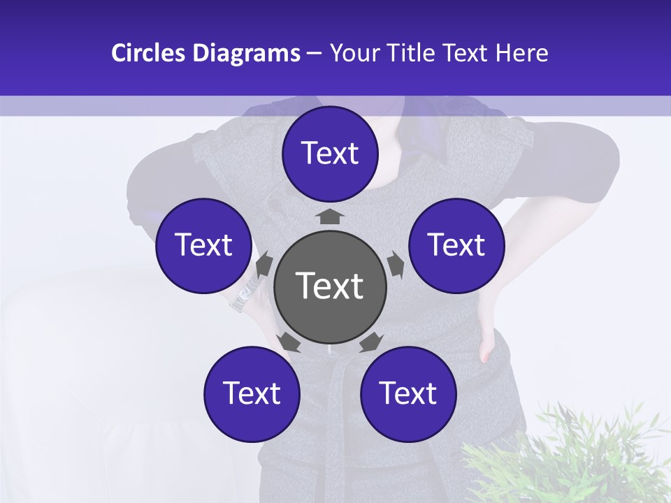 Backache Woman Lumbar PowerPoint Template