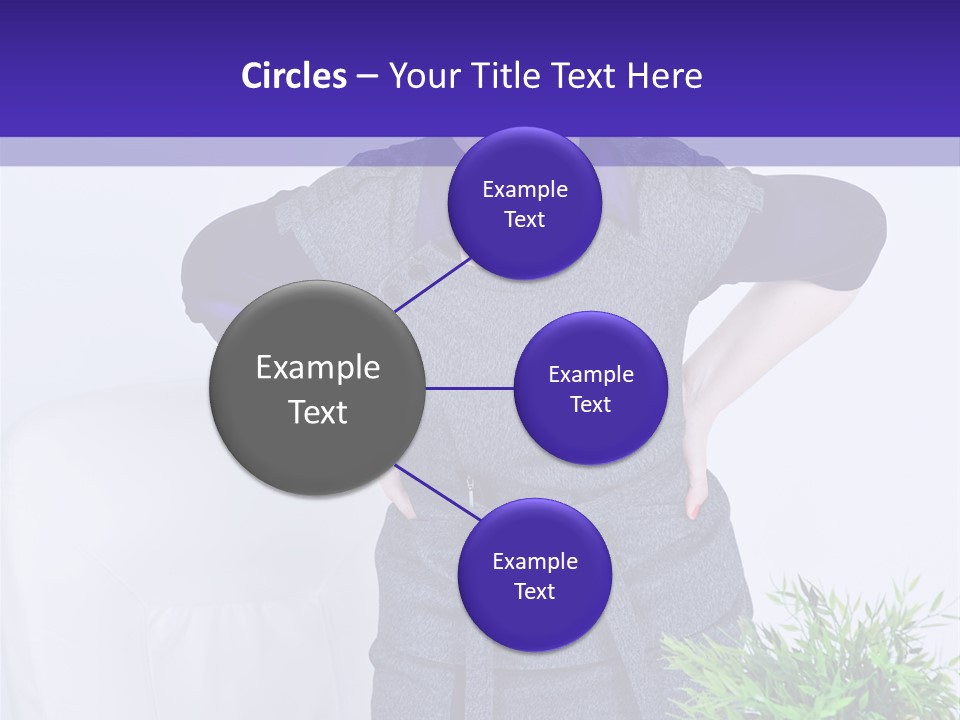 Backache Woman Lumbar PowerPoint Template