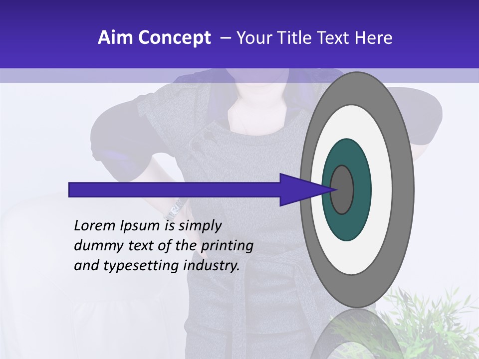 Backache Woman Lumbar PowerPoint Template