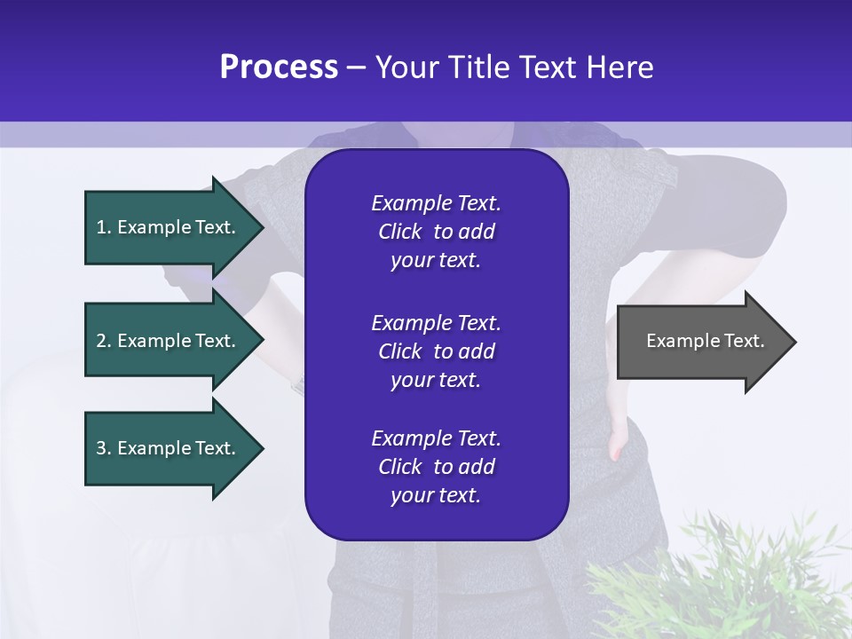 Backache Woman Lumbar PowerPoint Template