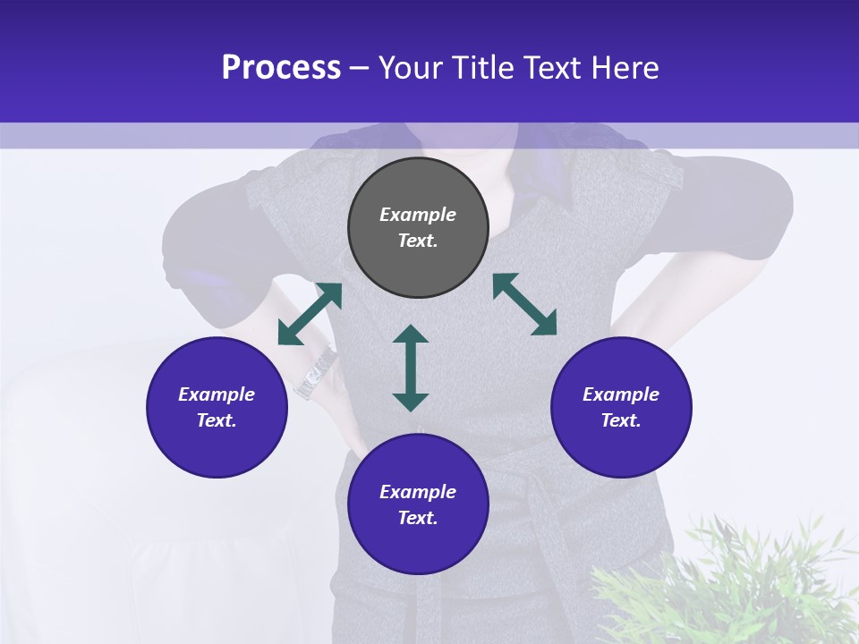 Backache Woman Lumbar PowerPoint Template