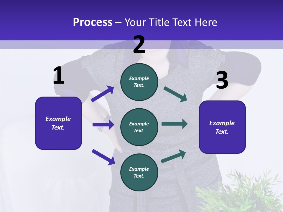 Backache Woman Lumbar PowerPoint Template