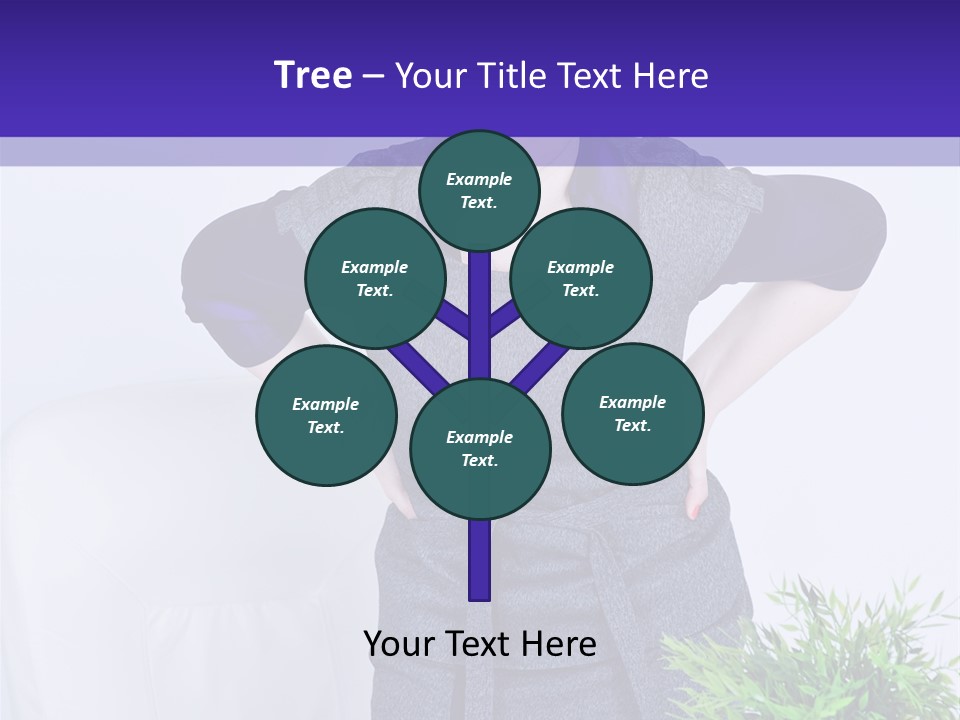 Backache Woman Lumbar PowerPoint Template