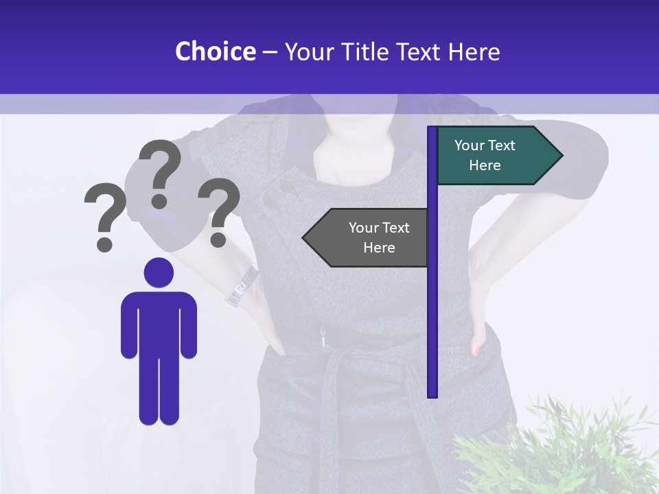 Backache Woman Lumbar PowerPoint Template