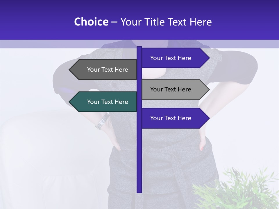 Backache Woman Lumbar PowerPoint Template