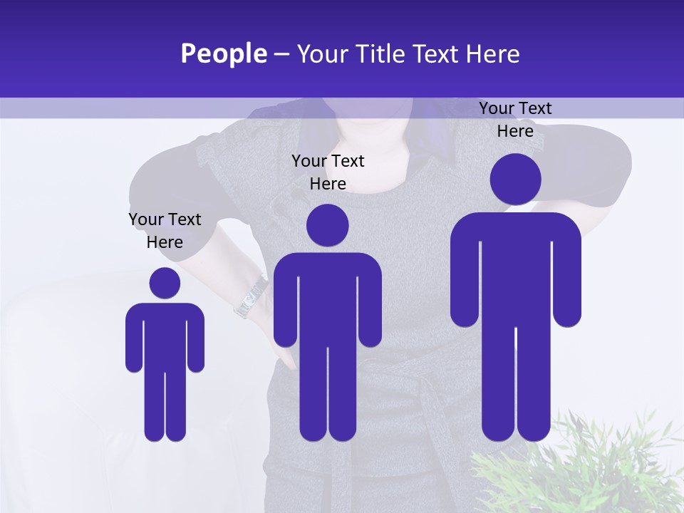 Backache Woman Lumbar PowerPoint Template