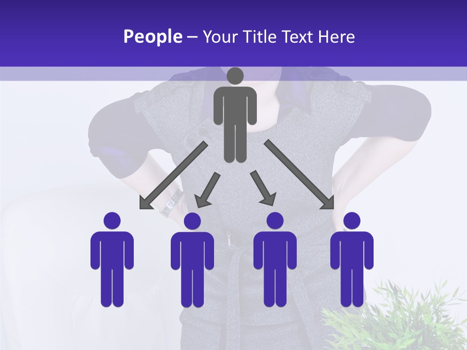 Backache Woman Lumbar PowerPoint Template