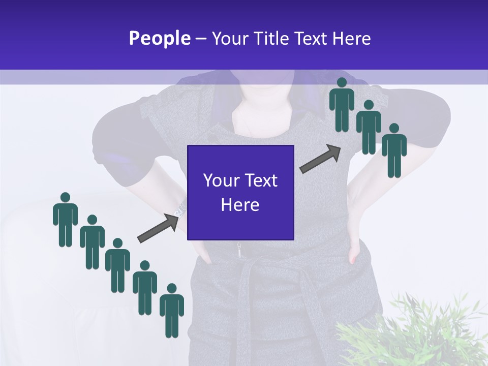 Backache Woman Lumbar PowerPoint Template