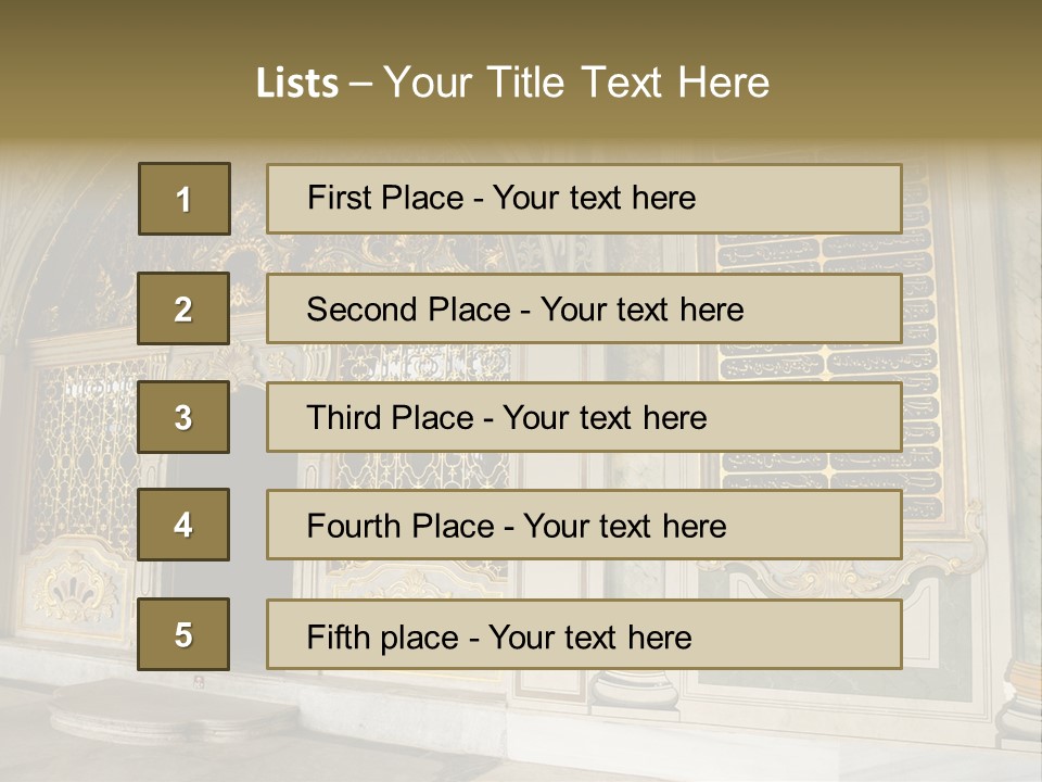Fortress Aged Tourist PowerPoint Template