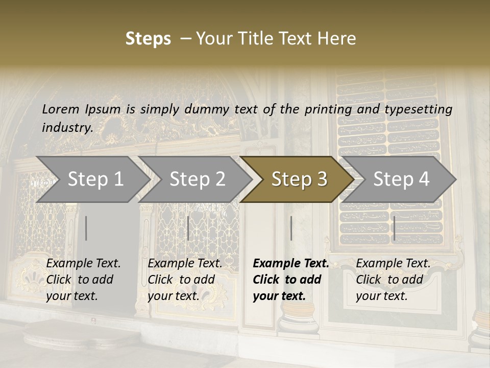 Fortress Aged Tourist PowerPoint Template