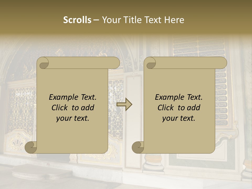 Fortress Aged Tourist PowerPoint Template