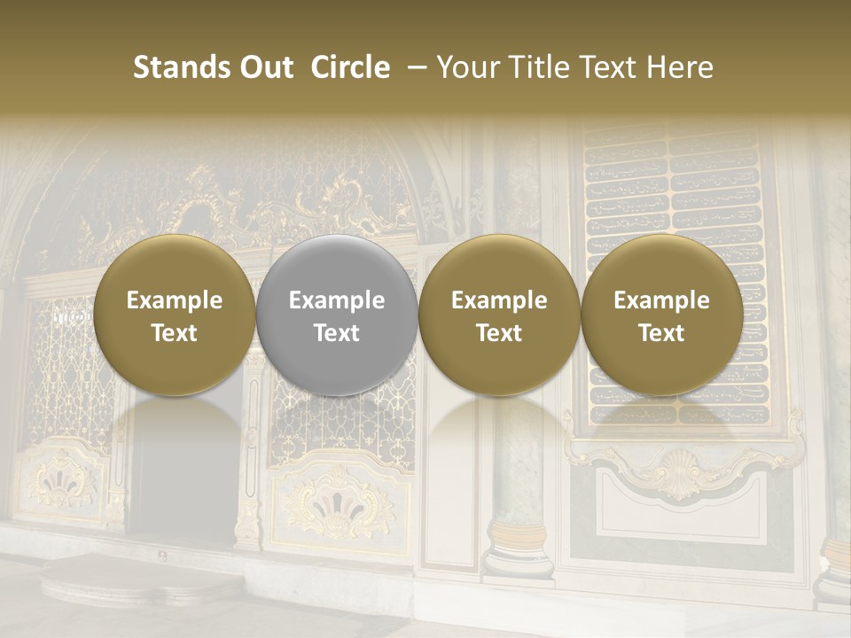 Fortress Aged Tourist PowerPoint Template