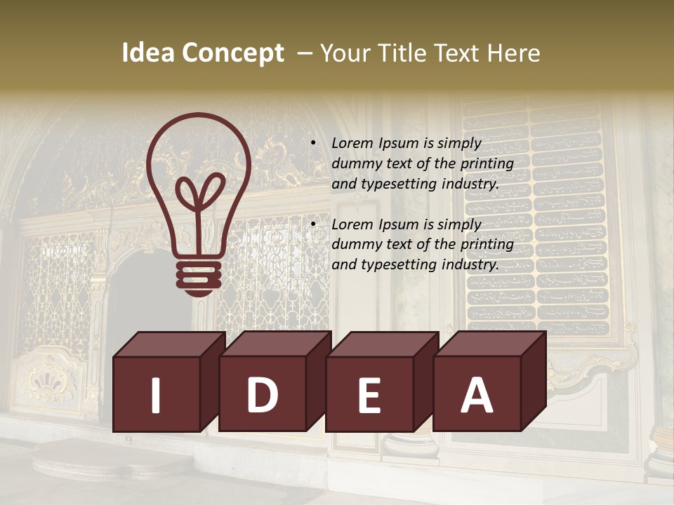 Fortress Aged Tourist PowerPoint Template