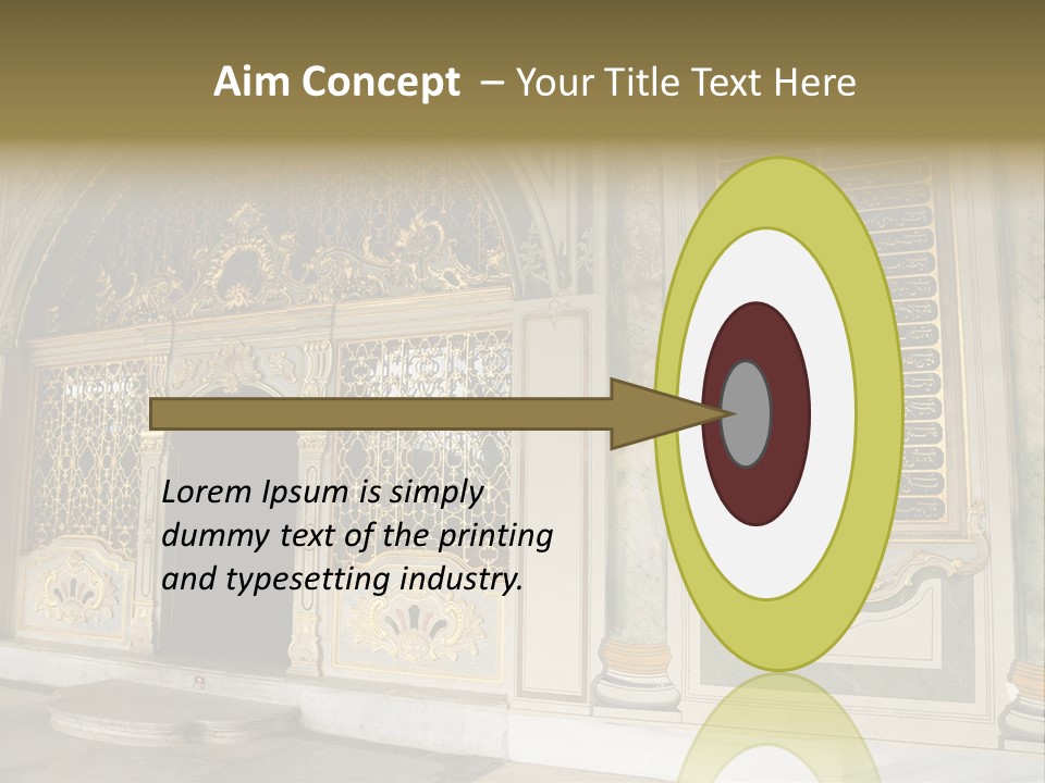 Fortress Aged Tourist PowerPoint Template