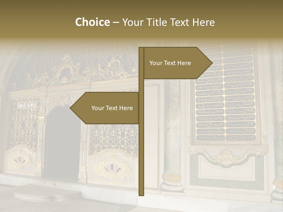 Fortress Aged Tourist PowerPoint Template