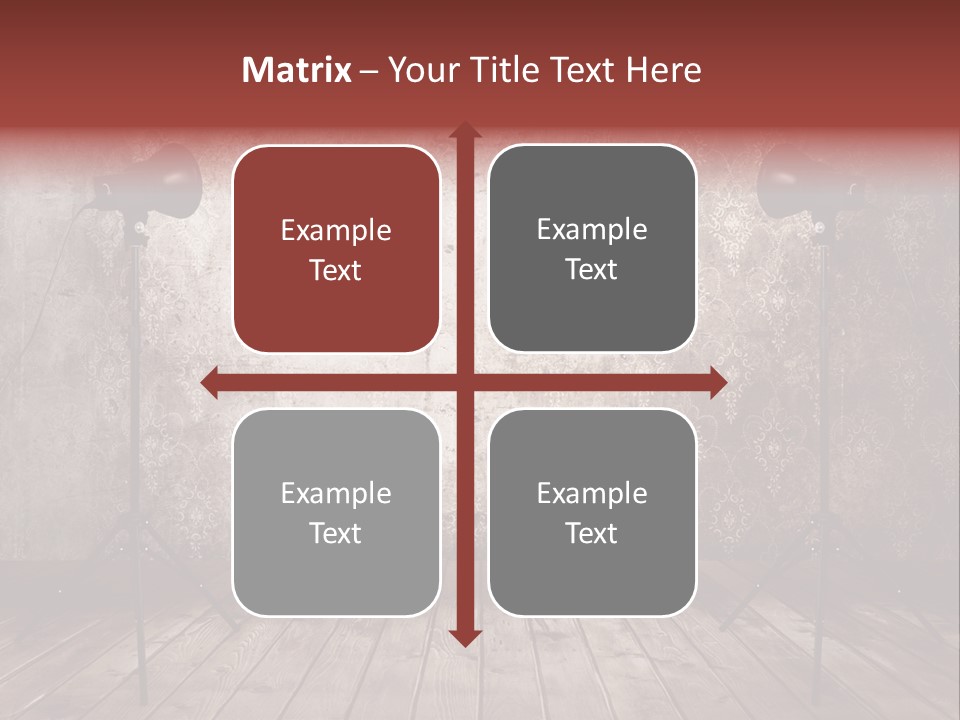 Grunge Equipment Floor PowerPoint Template