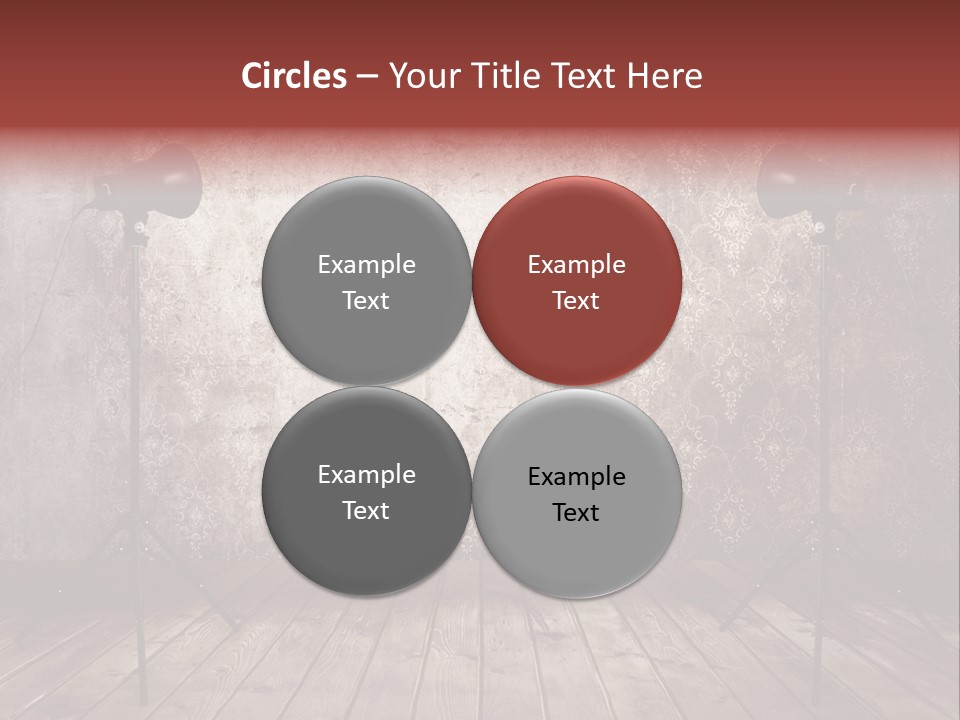 Grunge Equipment Floor PowerPoint Template